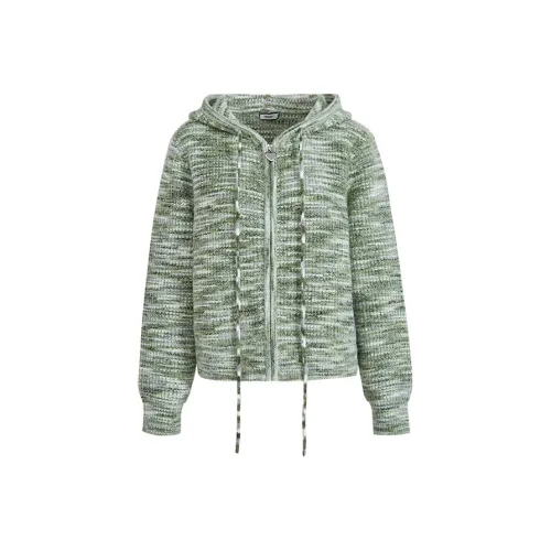 KUOSE Зеленый цветочный Женский свитер