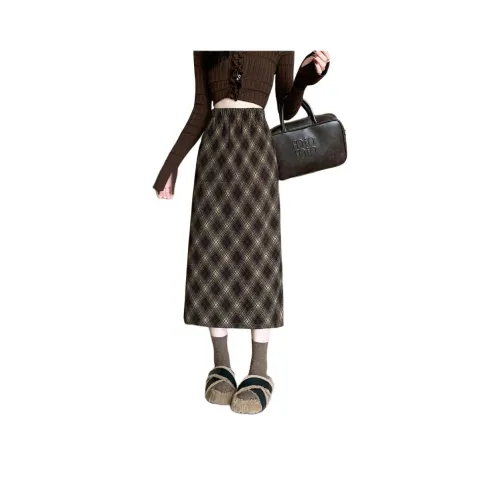 LANGQING Повседневный Длинный Юбка Женские