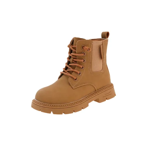 KINDDOG Детские кожаные сапоги High Top Хаки Z789 Ma BA Kids