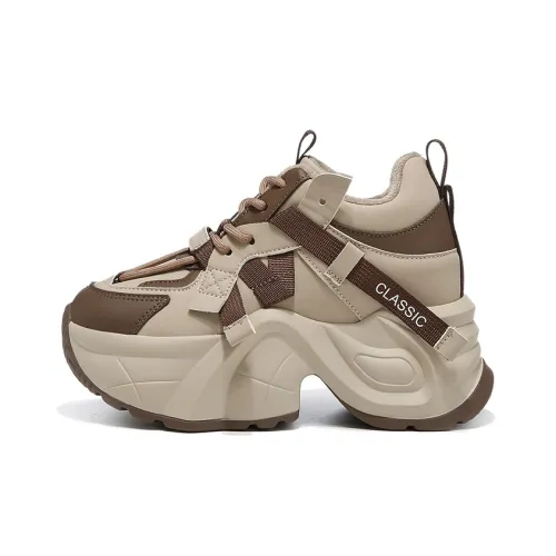 ZHR Амортизация Износостойкие Низкие Топ Кроссовки с Толстой Подошвой Женские