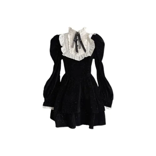 Udon House Длинное платье с длинными рукавами женское