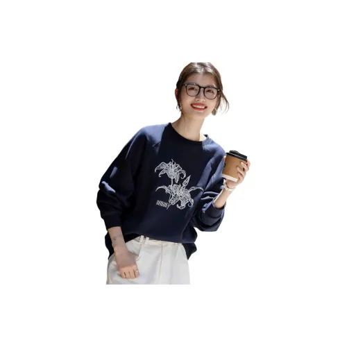 Dme Темно-синие женские свитшоты