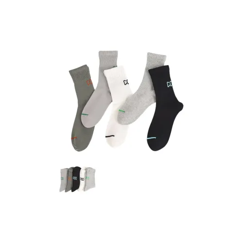 MAXDAVID N1626 Смешанный цвет 5 пар Мужские носки MID до икры