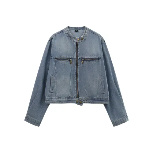 Dippanis Синий Женские Джинсовые Куртки
