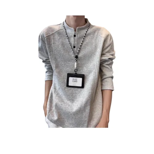 SHEXIU Светло-серый унисекс свитшоты