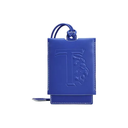 TOD'S Кожа Картхолдер Маленький Унисекс Синий