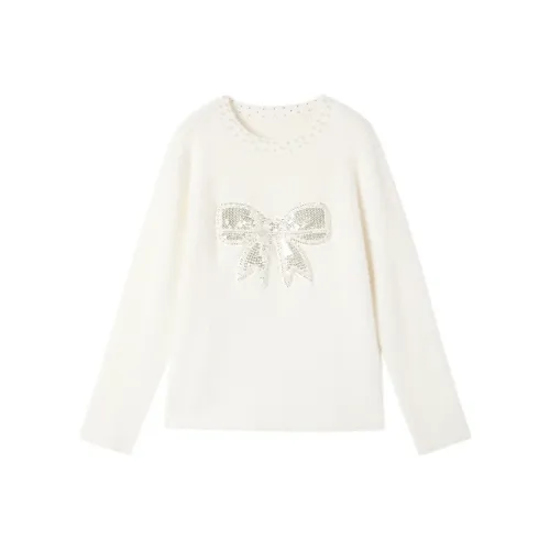 XIANGYING Цапельно-белый Женские Свитера