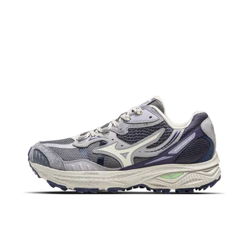 Mizuno Racer ADV Low Топ Легкий EVA Материал Повседневные Кроссовки для Трейлраннинга Унисекс Фиолетовый Туманный Spirit