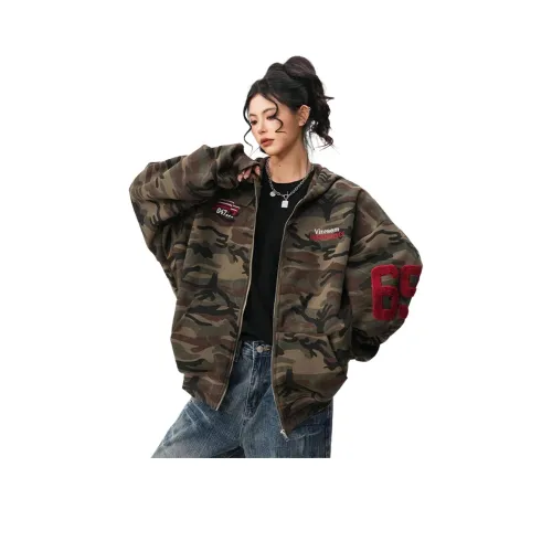 9c collective Камуфляж Ветровка Унисекс Куртки