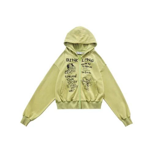 VKXOW Светло-зеленый Женский Свитшот