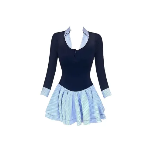 MA JOURNEE Длинное платье с длинными рукавами женское