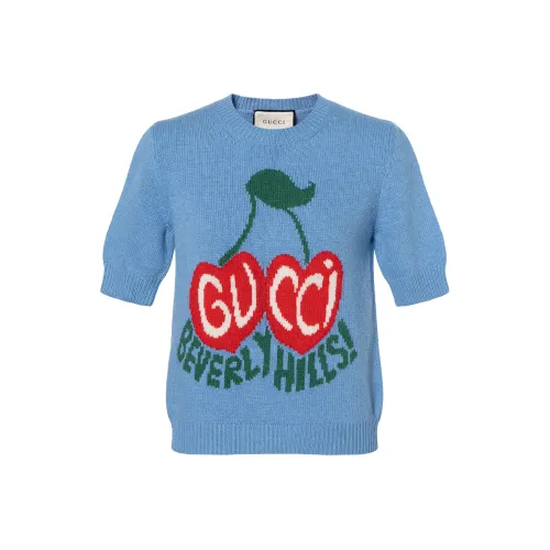 GUCCI Свитер Женский Светло-Синий