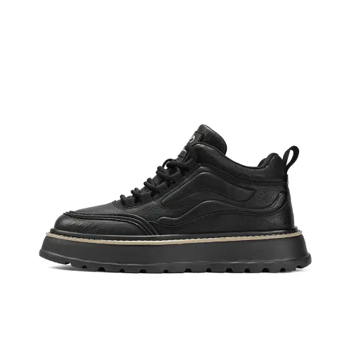 Yamid YAMIDE Термический Увеличение Высоты Устойчивый к Износу Противоскользящий MID Топ Скейтборд Кроссовки Мужские