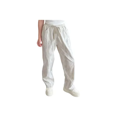 XUBAIHUO Серый Белый Унисекс Карго Брюки