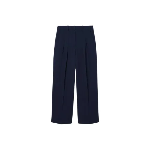 LACOSTE FW25 Широкий крой Эластичный Габардин Chino Повседневные брюки Женские