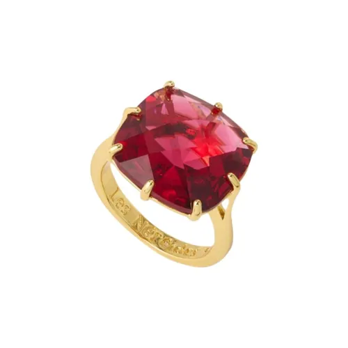 LES NEREIDES Кольца из латуни с золотым покрытием унисекс темно-розовый золотой