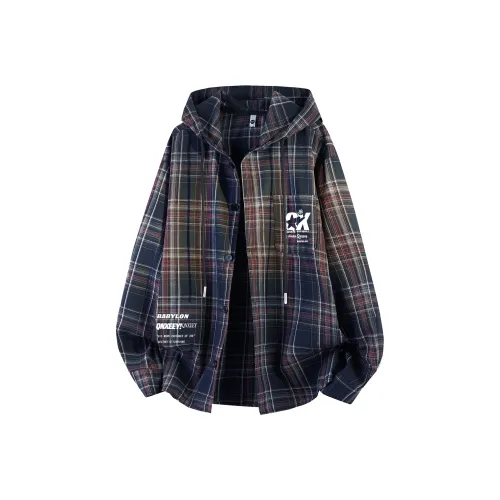 Qnxeey Темно-синие унисекс рубашки