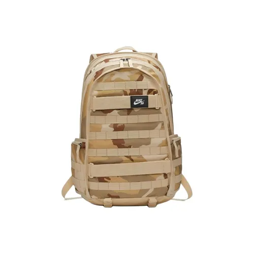 Nike Полиэстер Рюкзак Стандартный Унисекс Бежевый Камуфляж