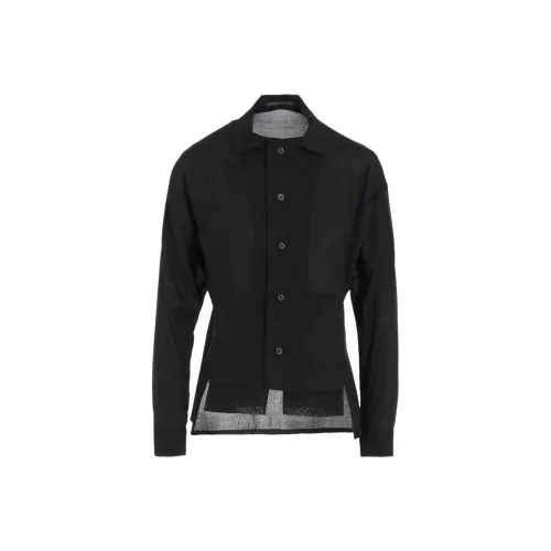 Yohji Yamamoto Femme FW25 Целлюлоза LAWN PANELED Короткий BLOUSE Рубашка Женские