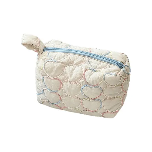 A Good Thing Милый Портативный Большой объем Лоскутное шитье Сердце Мешок для хранения Ручка Сумочка для украшений Покупка Клатч Дорожные косметички