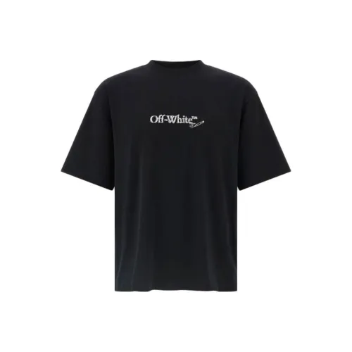 Off Белый Черный Мужские T-рубашки