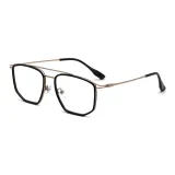 Яркий черный, золотой [0 степень, смола, защита от синего света, линзы]