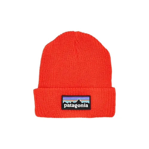 Patagonia Переработанный полиэстер Шапки-бини Детские Оранжевый Красный