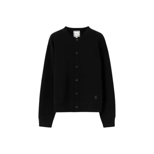 WOOYOUNGMI FW25 Henley V-образный вырез Кардиган Свитер Мужской