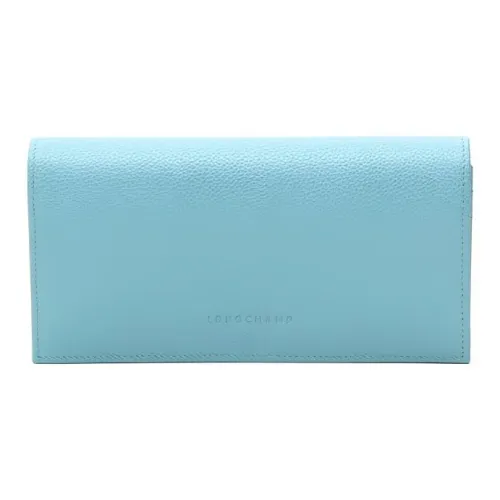 LONGCHAMP Le Foulonné Кожа Кошелек Женские Синий