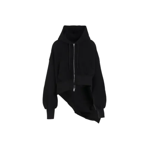 Yohji Yamamoto Femme FW25 Liy C Брушированный French Terry UNBALANCED Толстовка A Толстовка Женские