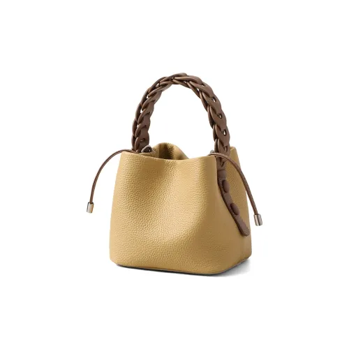 PT'SON Коровья кожа Одно плечо Сумка Обычный Женский Лимон