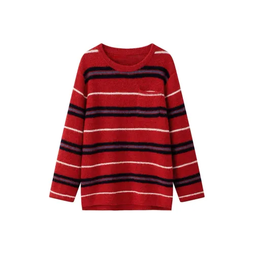 Udon House Красный Женский Трикотаж