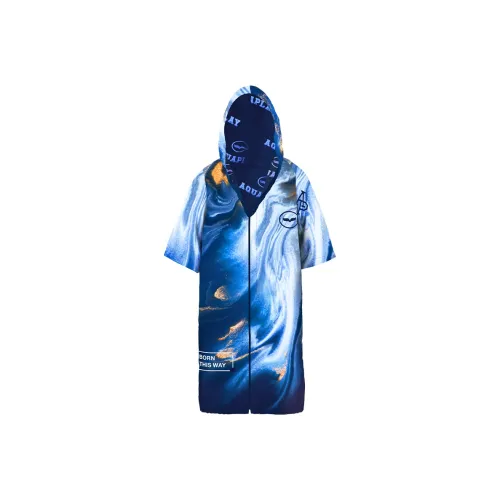 AQUAPLAY Темно-синий Унисекс Быстросохнущие халаты