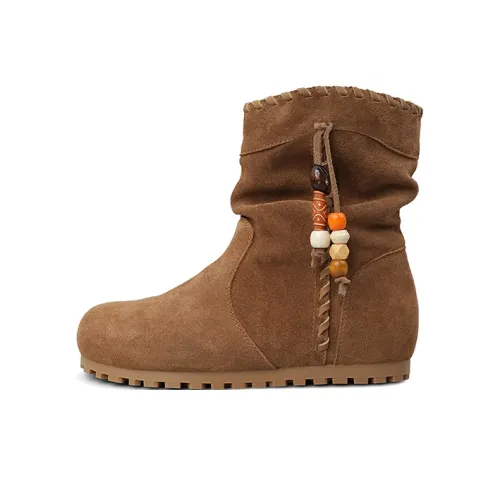 SAFIYA Ботильоны 29 из оленьей кожи CAMEL Женские