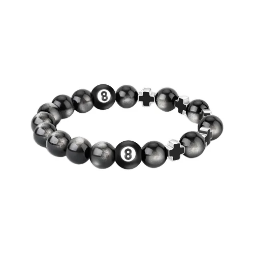 PUENTE Серебряный SHEEN Обсидиан Браслеты Мужской