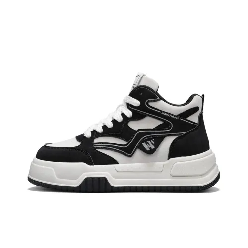 Warrior Скейтборд Кроссовки Высокие Бежево-Черные Мужские