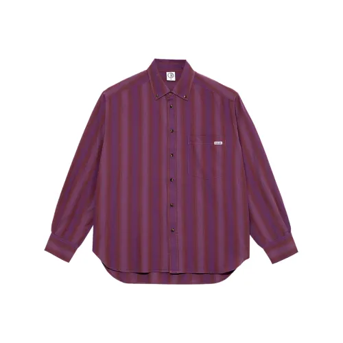 POLAR SKATE CO Фиолетовый Полосы Унисекс Рубашки