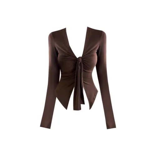 KYKW Коричневый Женские T-рубашки