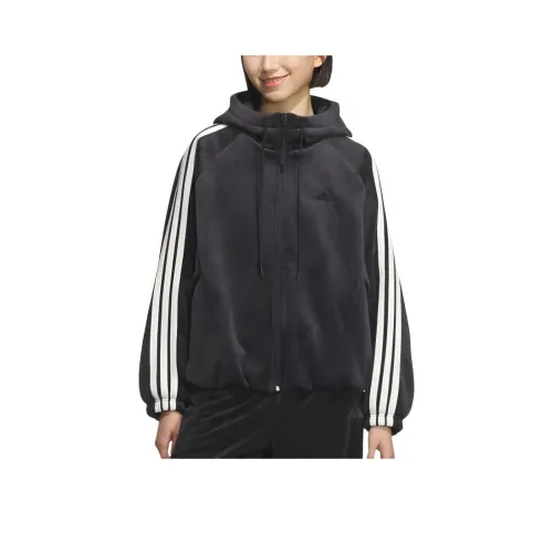 Adidas Черный Флисовые куртки для женщин