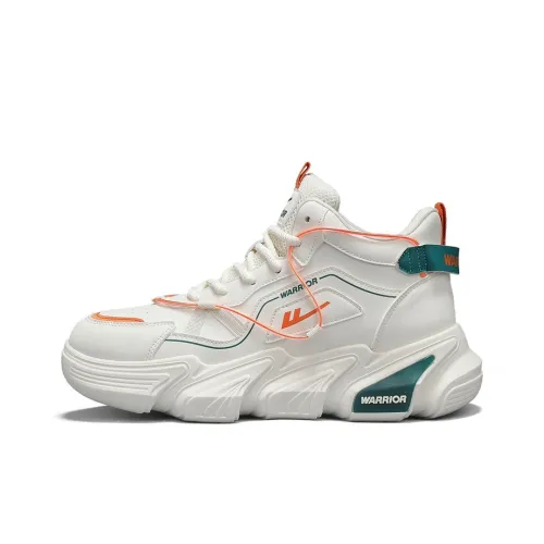 Warrior Толстая подошва Высокие кеды Бежевый Зеленый Оранжевый Мужской