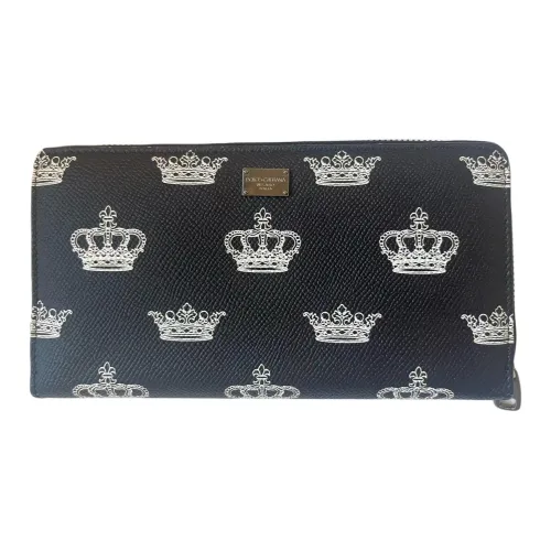 Dolce Gabbana Кошелек из коровьей кожи Унисекс Черный