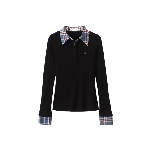 Wang Leshi Черный Женский Трикотаж