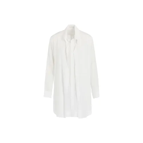 Yohji Yamamoto Femme FW25 Целлюлоза LAWN F Двойной Отделение Блоуз Рубашка Женские
