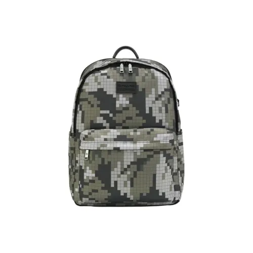 SAMSONITE V A Коллаборация Ткань Рюкзак Унисекс Пиксель Зеленый