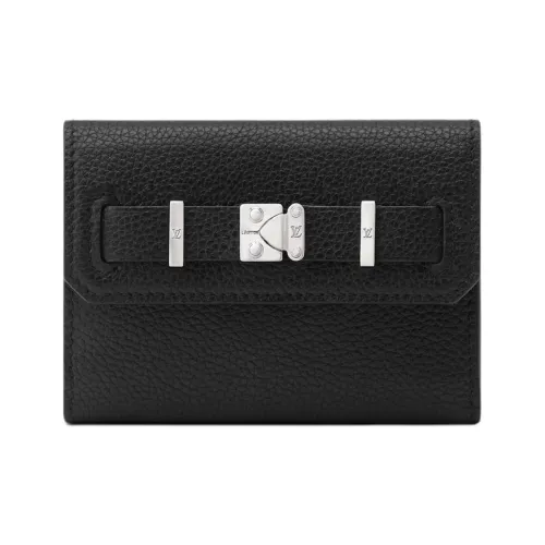 LOUIS VUITTON GEORGES MilléSIME Телячья кожа Кошелек Мужской Черный