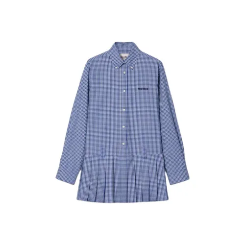 MIU MIU Длинное платье с длинными рукавами женское