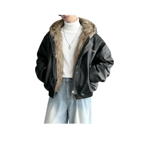 HUANQIU Черный Унисекс Куртки