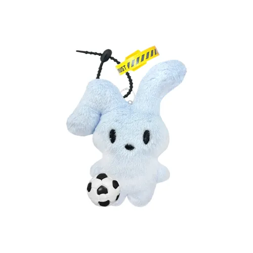 FULUOKANG Супер милый Кикер Футбол Синий Кролик Зеленый Кролик Кукла Плюшевый Брелок 10 см Высота