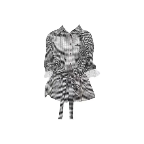 MA JOURNEE Клетка Женская Рубашка