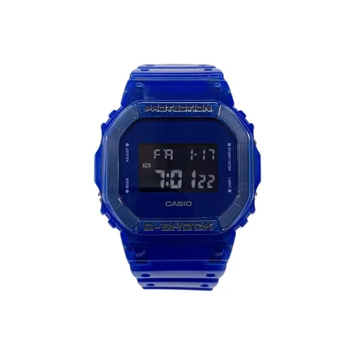 CASIO г SHOCK Collection Автоматический Механический Механизм Смольный Ремешок Часы Женские Часы Синий Циферблат